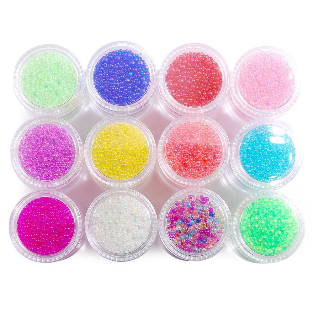 Mini Bubble Colored Glass Beads For Diy Silicone Epoxy Resin Mold Filling Resin Jewelry Nail Art Decoration B7G1