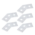 thumbnail image 3 of 5 uds placas de rejilla con agujeros soporte de patrón de agujeros de aleación de aluminio para robots equipos de ingeniería que conectan piezas fijas 3108-0002-0003, 3 of 5