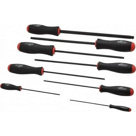 UPC: 0037231107338 | Bondhus 10733 Set of 8 Balldriver Screwdrivers Long Length sizes 2-10mm