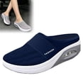 thumbnail image 4 of Barefoot Backless Mule Sneakers for Women Wide Platform Tennis & Racquet Sport Shoes Slip On House Slippers Lightweight Breathable Mesh No-slip Sole with Arch Support Casual Comfort Beach Sandals, 35, 4 of 4