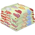 thumbnail image 4 of Dreamtimes Heart Design Kitchen Towels Set of 4, Ultra Soft Absorbent Dish Towels Bathroom Hand Towels Reusable Cleaning Cloths Tea Towels 28 x 18 Inch, 4 of 7