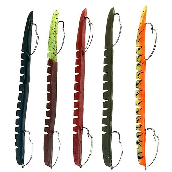 Delong Lures - 6" Bass Witch Weedless Worm