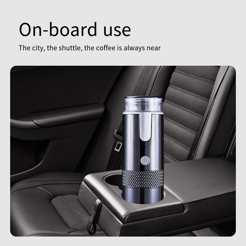 Portable Car Instant Capsule Espresso Maker Pod-Coffee Machine Brewing Coffee Maker USB Charging Fit for Outdoor Camping