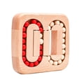 thumbnail image 1 of Puzle de madera con forma de cubo de Rubik plano con forma de bola rodante para niños y adultos, 1 of 5