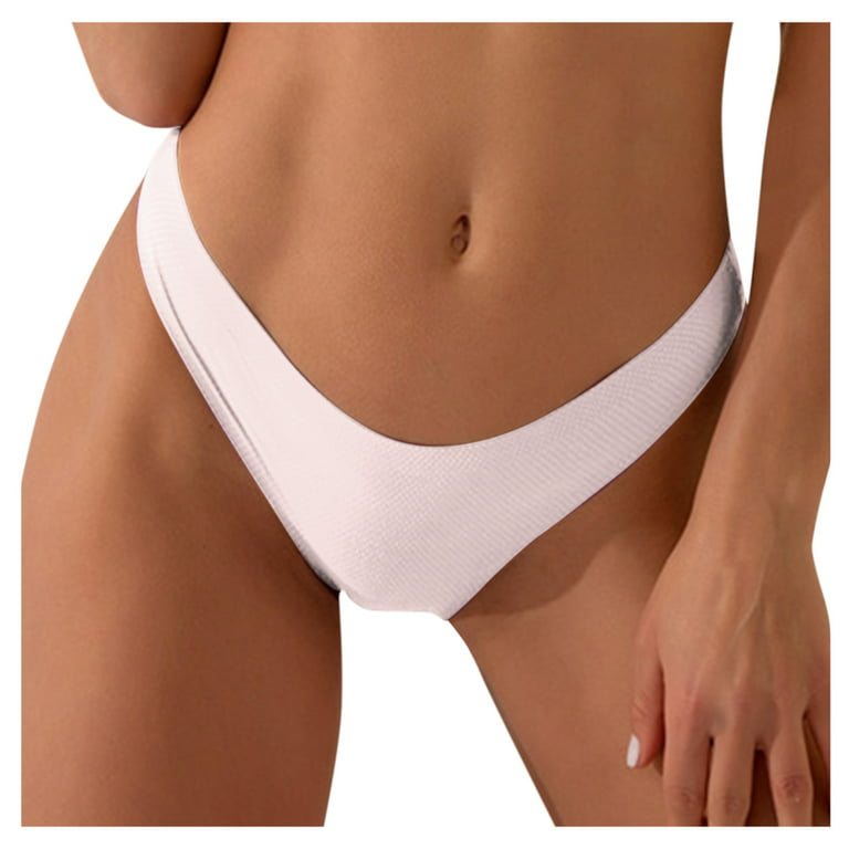 MRULIC intimates for women Minimalist Seamless Striped Panties MXL Low  Thong Sports Waist Women's Grey + XL