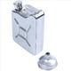 thumbnail image 2 of 3X Mini Acero Inoxidable 5Oz Hip Matraz Licor Whisky Alcohol Combustible Gas Gasolina Lata, 2 of 5