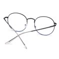 thumbnail image 6 of Women Men Portable Round Metal Glasses Ultra Light Frame Eye Protection Anti-Blue Light Eyeglasses GOLD, 6 of 8