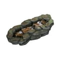 thumbnail image 4 of 4 Tier Waterfall Fountain Rockery Water Fountain Pump Outdoor Garden - 29'', 4 of 5
