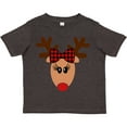 thumbnail image 3 of Inktastic Cute Girl Reindeer with Buffalo Plaid Bow Boys or Girls Toddler T-Shirt, 3 of 5