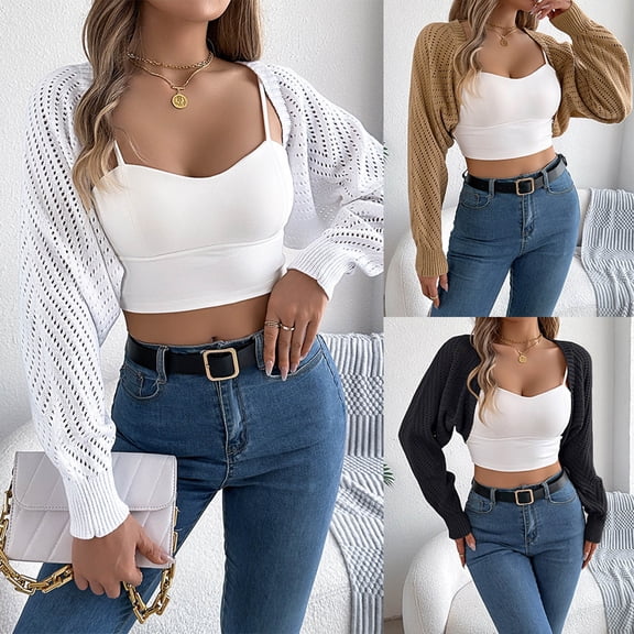 UTSJKR Womens Oversized Cardigans Soft Knit Sweater Lightweight Cardigan Loose Fit Open Front Cover Up Boho Outfit White L