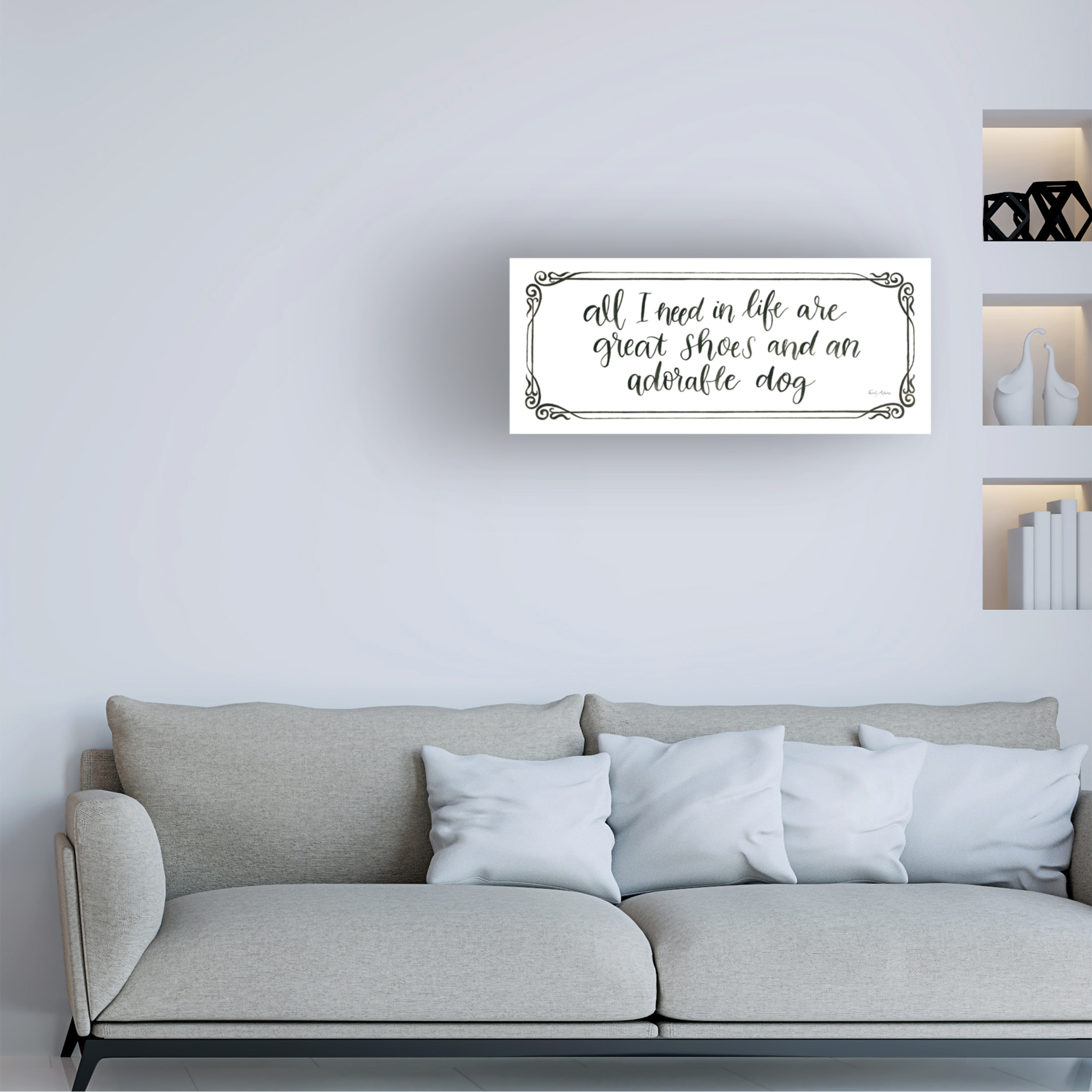 Trademark Fine Art 'Furry Fashion Friends VI' Canvas Art by Emily Adams