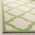 thumbnail image 3 of Safavieh Linden Gamal Geometric Indoor/Outdoor Area Rug, Cream/Olive, 6'7" x 6'7" Square, 3 of 8