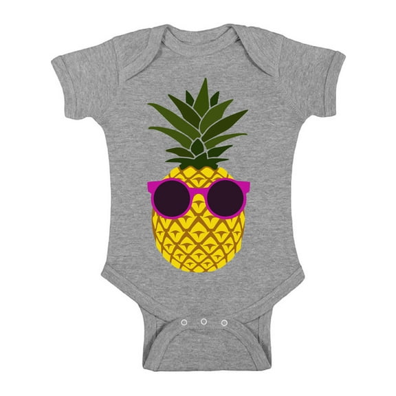 18 Month Girls Clothes - Baby 6M 1 Year 2 Year Old 18 Months - Pineapple Colorful Short Sleeve Bodysuit