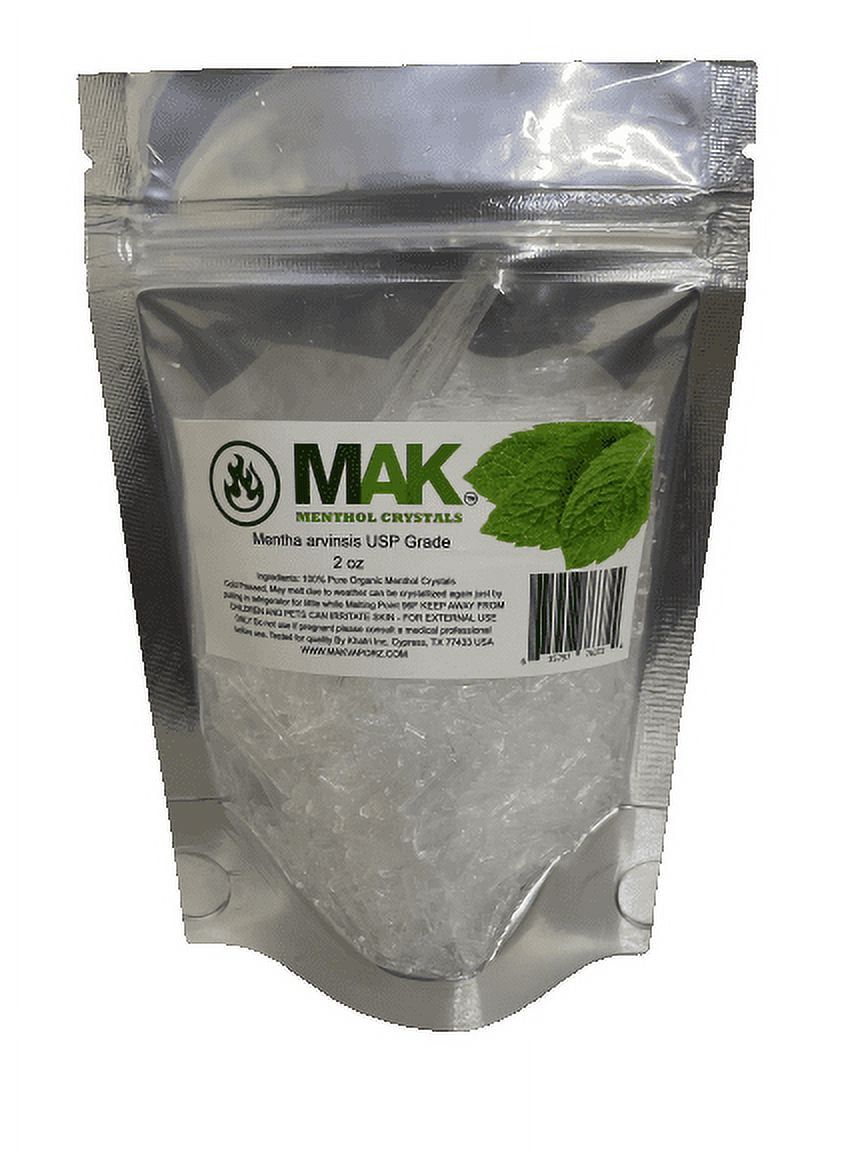 Menthol Crystals 100% PURE ORGANIC Natural Wholesale 1 oz - 25 lb Food Grade (2 oz)