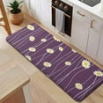 thumbnail image 5 of Purple Daisy Flower Wavy Lines Pattern Kitchen Rug Mat,Kitchen Runner Rugs Non Skid Washable,Decorative Kitchen Floor Mats for Kitchen,Sink,Laundry,17"x47.2", 5 of 7