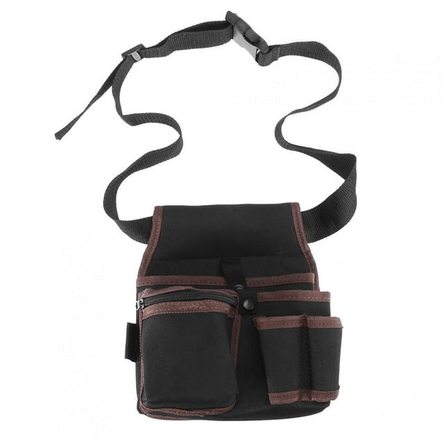 Multifunction Tool Storage Pouch, Multiple Pockets Waist Pocket Pouch, Black Tools Organizar Carpenter Accessory For Workman Electrician