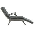 thumbnail image 4 of Modway Envisage Outdoor Patio Wicker Rattan Lounge Chair in Light Gray/Charcoal, 4 of 11