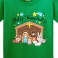 thumbnail image 4 of Inktastic Feliz Navidad Cute Nativity Scene Youth T-Shirt, 4 of 5