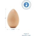 thumbnail image 2 of Fake Eggs to Paint, Pack of 25 Smooth Standable Wooden Eggs for Crafts, 2-1/2 Inch Wooden Easter Eggs Decor, Wood Chicken Eggs to Paint & Dye, by Woodpeckers, 2 of 10