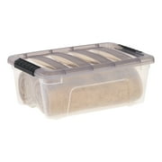 IRIS 13 Qt. Plastic Storage Bins with Lids, Stackable Storage Containers, Totes, 8 Pack