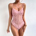 thumbnail image 2 of APEXFWDT Women's Floral Lace Bodysuit Sheer Mesh Corset Body Suit Spaghetti Strap Cami Top for Women Tummy Control Shapewear Sleeveless Tops, 2 of 6