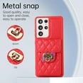 thumbnail image 5 of Phone Case for Samsung Galaxy S21 Ultra 5G Wallet Cover with Credit Card Holder Shoulder Crossbody Strap Long Lanyard Leather Cell Accessories S21ultra 21S S 21 21ultra G5 Women Girls Red, 5 of 15