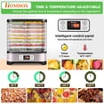thumbnail image 3 of Deshidratador de alimentos Homdox 8 bandejas sin BPA con temporizador 72H 400W, 3 of 7