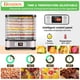 thumbnail image 3 of Deshidratador de alimentos Homdox 8 bandejas sin BPA con temporizador 72H 400W, 3 of 7