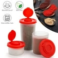 thumbnail image 3 of ACDANC 2 Pcs Salt and Pepper Shakers,Anti-Moisture Salt Shaker for Longer Freshness,Leak-Proof for Mess-Free Use Spice Shaker,Black&White,S, 3 of 4