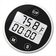 thumbnail image 5 of Symkmb Digital Ice Bath Thermometer Water Bath Thermometer with Digital Display Waterproof Cold Plunge Floating Thermometer plastic Black & White, 5 of 6