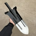 thumbnail image 4 of Trench Shovel | Heavy Duty Manganese Steel Blade | Pro-Grade 48 Inch White Ash Handle | Serrated Edge | Ergonomic No-Slip Grip | Ideal for Digging Irrigation Landscaping | 22x7.9x1.5 in | 2.5 lbs, 4 of 9