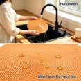 thumbnail image 3 of Xmushyra Round Placemats Set of 6, 15 inch Braided Table Mats, Heat Resistant Washable Place Mats for Dining Table, Kitchen and Outdoor Dining, Yellow, 3 of 6