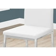thumbnail image 3 of Monarch Specialties Dining Chair 2Pcs, 38"H, White LeatherLook, Chrome, 3 of 3