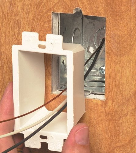 4 In X 1 1 2 In D Square Drawn Extension Ring With 1 2 And 3 4 In Ko S For Switch Boxes 187 The Home Depot