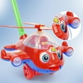 thumbnail image 2 of STARTIST Cartoon Airplane Toy Trolley Educational Toy Push Along Walking Toy for Children, 2 of 9