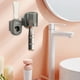 thumbnail image 1 of pstuiky Soporte para cepillos de dientes vaso para enjuague bucal sin perforar dispensador de pasta de dientes de pared para baño exprimidor automático de pasta de dientes para niños y adultos., 1 of 6