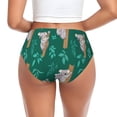 thumbnail image 3 of Womens Underwear Green Leaf Gray Koala Print Cuteness No Show Seamless Underwear for Women, Soft Stretch Women's Panties, Hipster Ladies Panties Bikini Underwear Briefs, 3 of 6