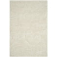 thumbnail image 3 of SAFAVIEH Florida Doug Floral Vines Geometric Shag Area Rug, Creme, 5'3" x 7'6" - Transitional Modern Design, Creme & Creme, Non-Shedding & Easy Cleaning, Ultra Plush Thick Pile, Ideal for Living Room, 3 of 14