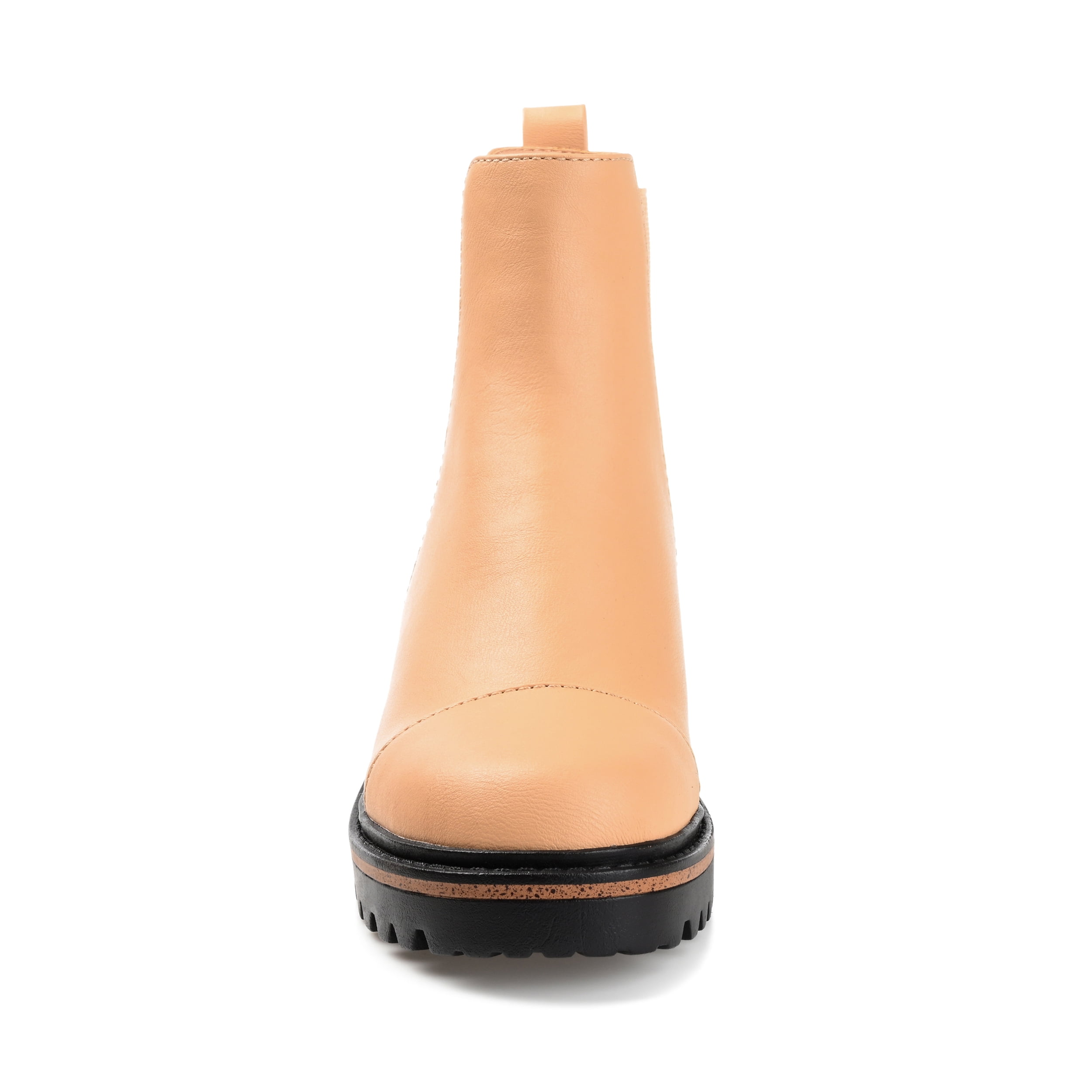Journee Womens Mirette Pull On Stacked Heel Booties
