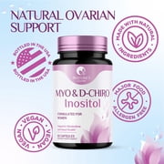 Myo Inositol Supplement & D Chiro, Premium 40:1 Ratio Myo-Inositol & D-Chiro, Natural Balance & Ovarian Health Support, Vitamin B8 Supplement - 60 Capsules (30 Day Supply)