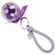 thumbnail image 5 of Llavero de flores conservadas, creatividad, colgante, bola redonda, pedante, regalo, adornos artesanales, color morado, 5 of 5