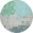 thumbnail image 2 of Addison Rugs Mayfield Premium Machine Washable Transitional Abstract Teal Round Rug, 8' x 8', 2 of 6