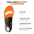 thumbnail image 6 of Welnove Plantar Fasciitis Arch Support Insoles - Heavy Duty High Arch Inserts Standing All Day, Fatigue Reduce - Orthotic Cushions for Foot Pain, Flat Feet, Heel Spurs, Man & Women (M), 6 of 6