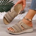 thumbnail image 4 of MKLEKYY Sandalias Flexi para Mujer, Cómodas, Informales, para Playa, Con Plataforma Transpirable y Tacón de Cuña para Caminar A Diario, para Verano, Primavera y Otoño., 4 of 4