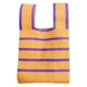 thumbnail image 1 of Bolsos de playa hechos a mano para mujer, tejido de rayas horizontales, compras femeninas ligeras, 1 of 9