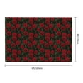 thumbnail image 3 of Vsdgher Rose Print Outdoor Decorative Flag 4x6ft, Suitable for outdoor decoration, can be hung indoors, on outdoor lawns, balconies, parties, 3 of 5