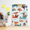 thumbnail image 4 of Cartoon Airplane Acrylic Clipboards A4 Standard Letter Size Clipboard 12.5" X 9" Clip Board for Students Teacher Office, 4 of 7