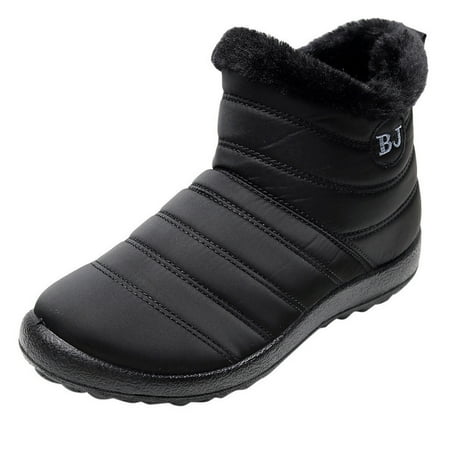 

fvwitlyh Snow Boots for Women Fashion Snow Boots for Women Flat Fashion Women Winter Water Proof Flat Zipper Keep Warm Snow Warm Snow Boots for Women
