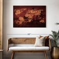 thumbnail image 3 of Elephant Stock Coffee And Tea World Map Wall Art - Horizontal Canvas Wall Art - Living Room Wall Decor - Inspirational And Typography Canvas - Red And Orange Decor - 45" x 30", 3 of 8