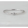 thumbnail image 3 of Jewelerix Dainty Solitaire Moissanite Diamond Ring, Vermeil 10K Yellow Gold Ring, Thin Stackable Minimalist Band, Antique Look Promise Ring, 3 of 4